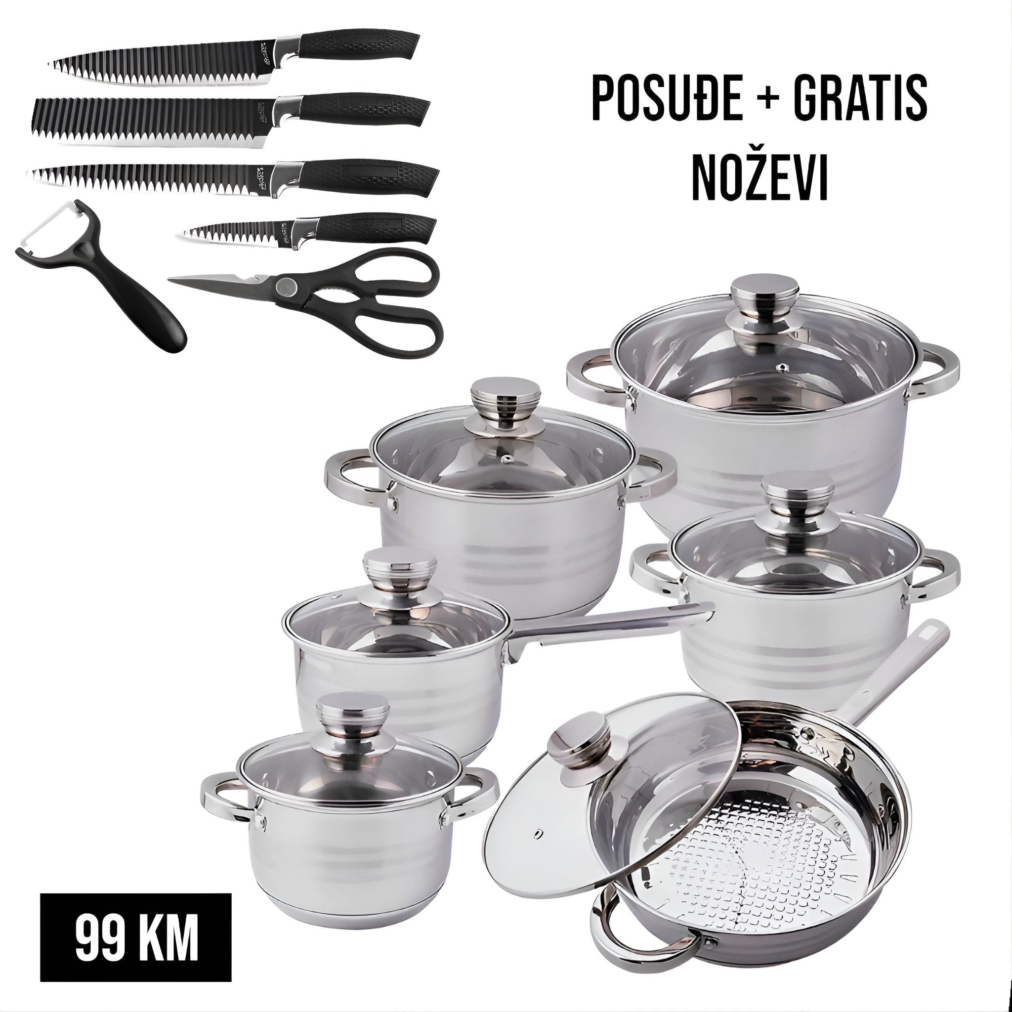 12-dijelni set posuđa + GRATIS noževi