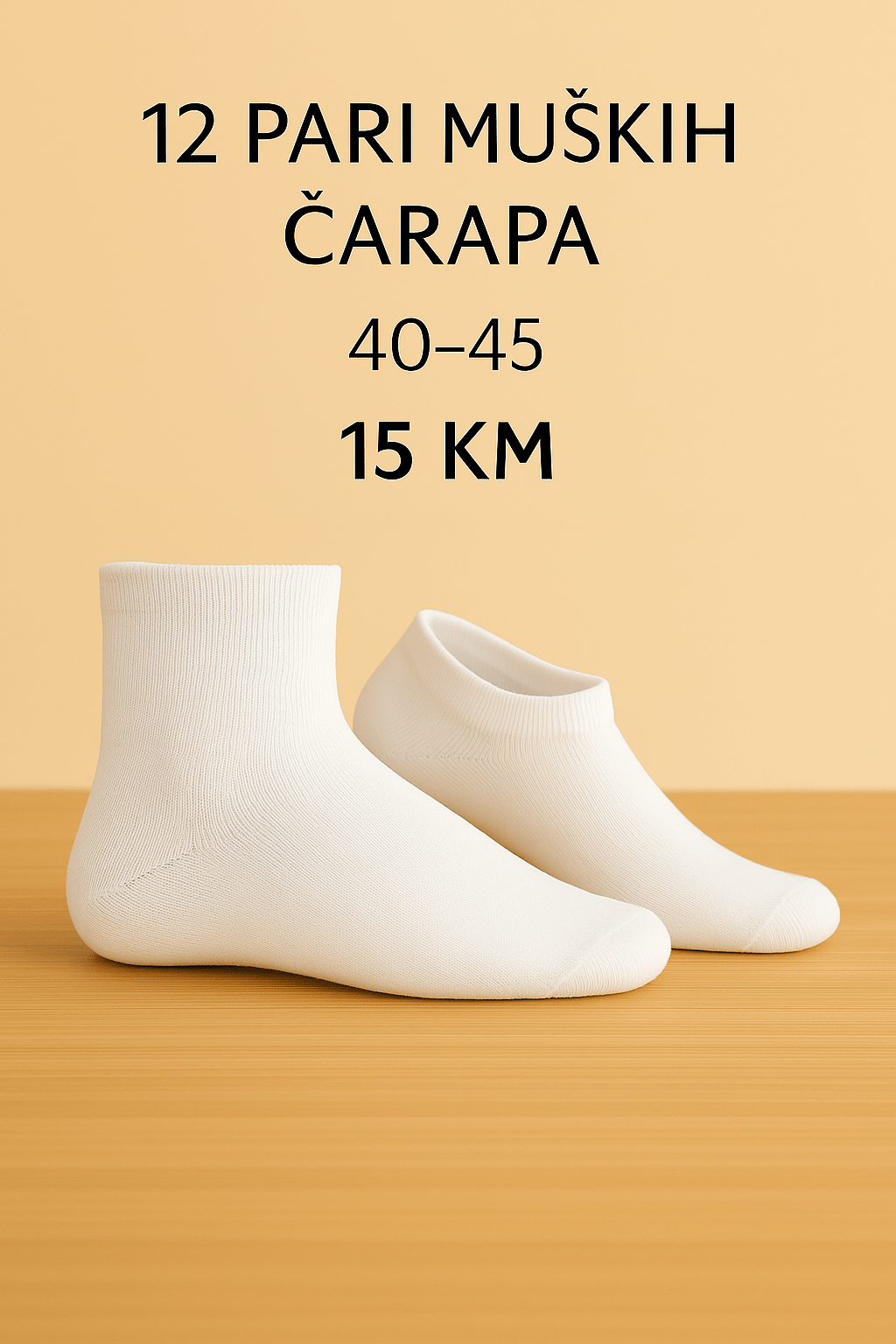 12 pari muških čarapa Milano Sport