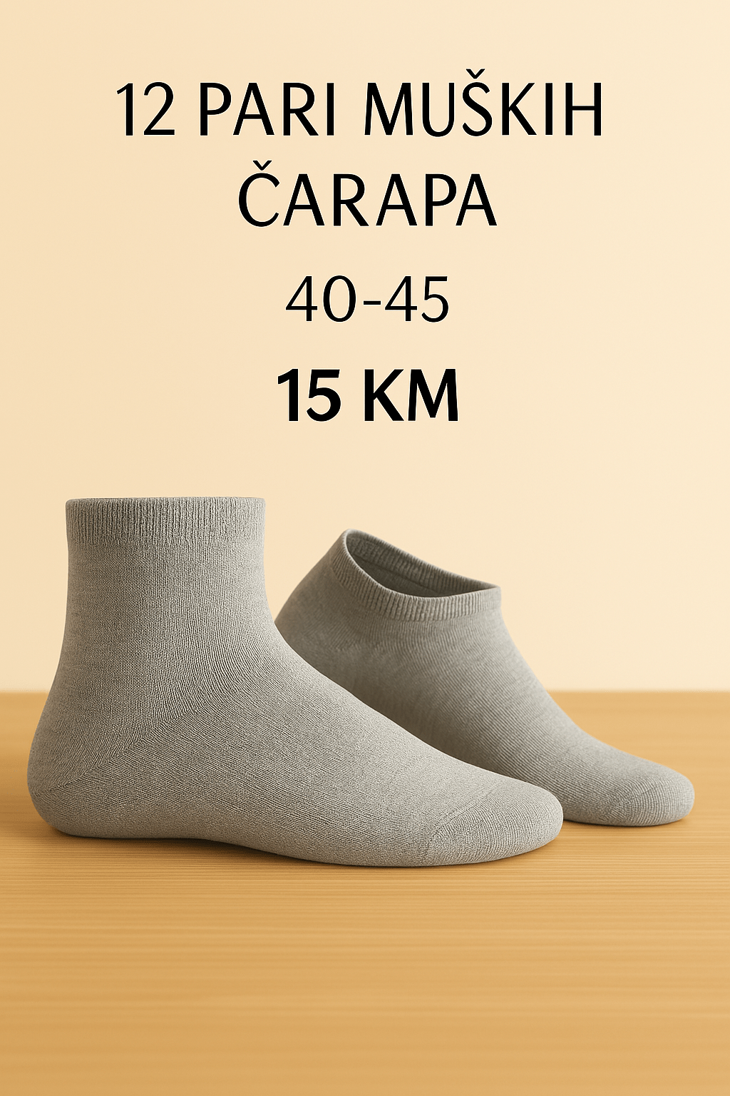 12 pari muških čarapa Milano Sport