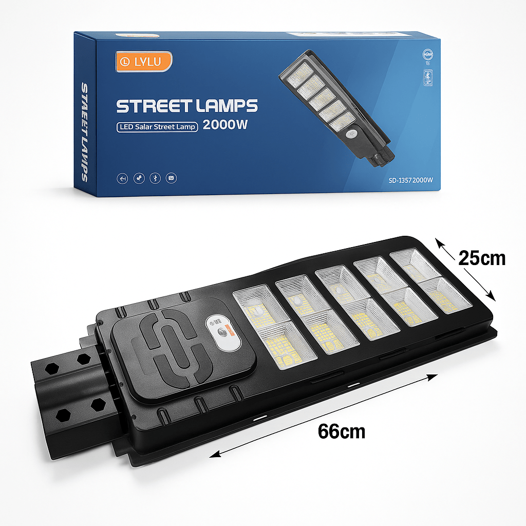 2000 W Solarna LED Ulična Lampa