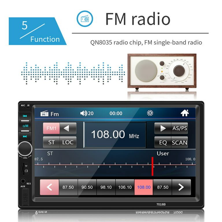 2DIN auto radio i MP5 player