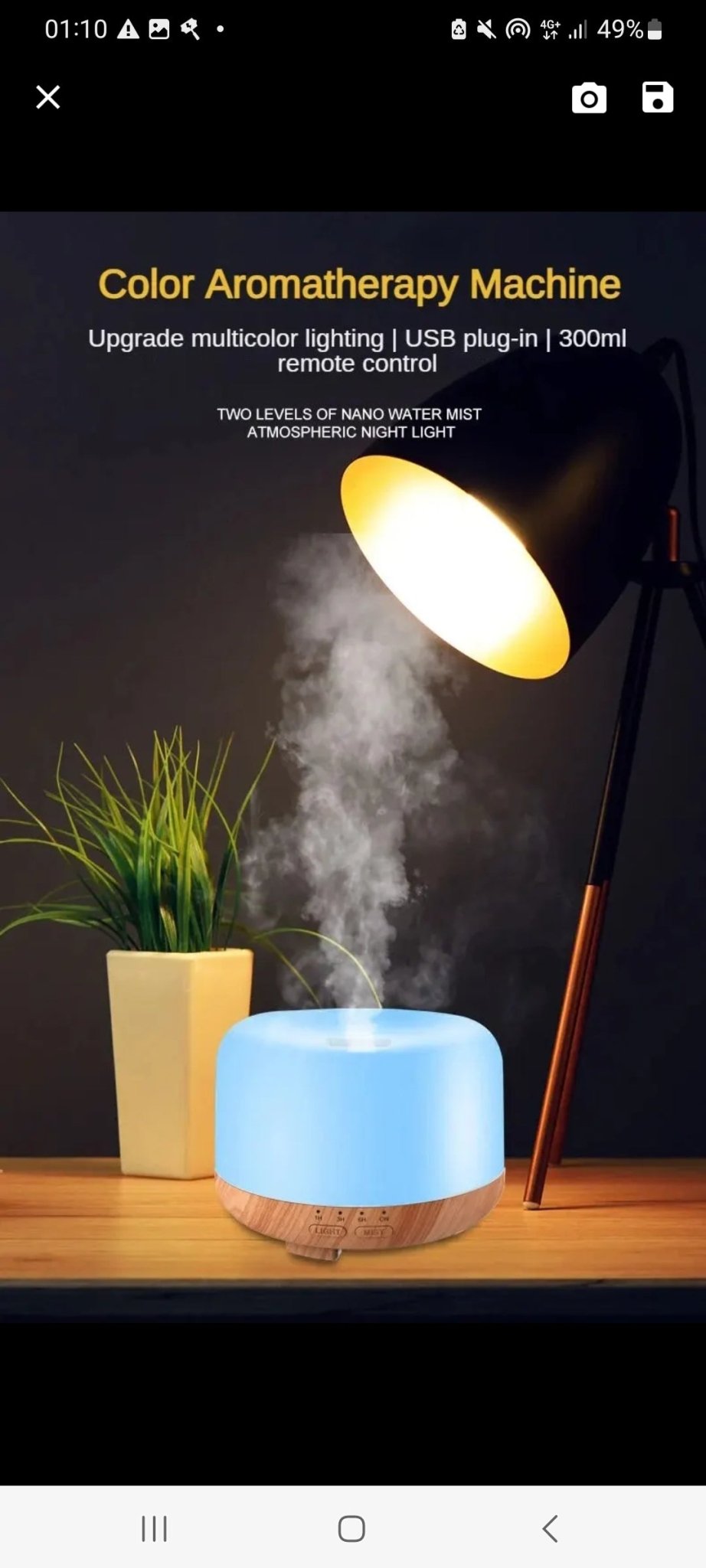 3u1 Aroma Difuzer, Lampa i Ovlaživač zraka