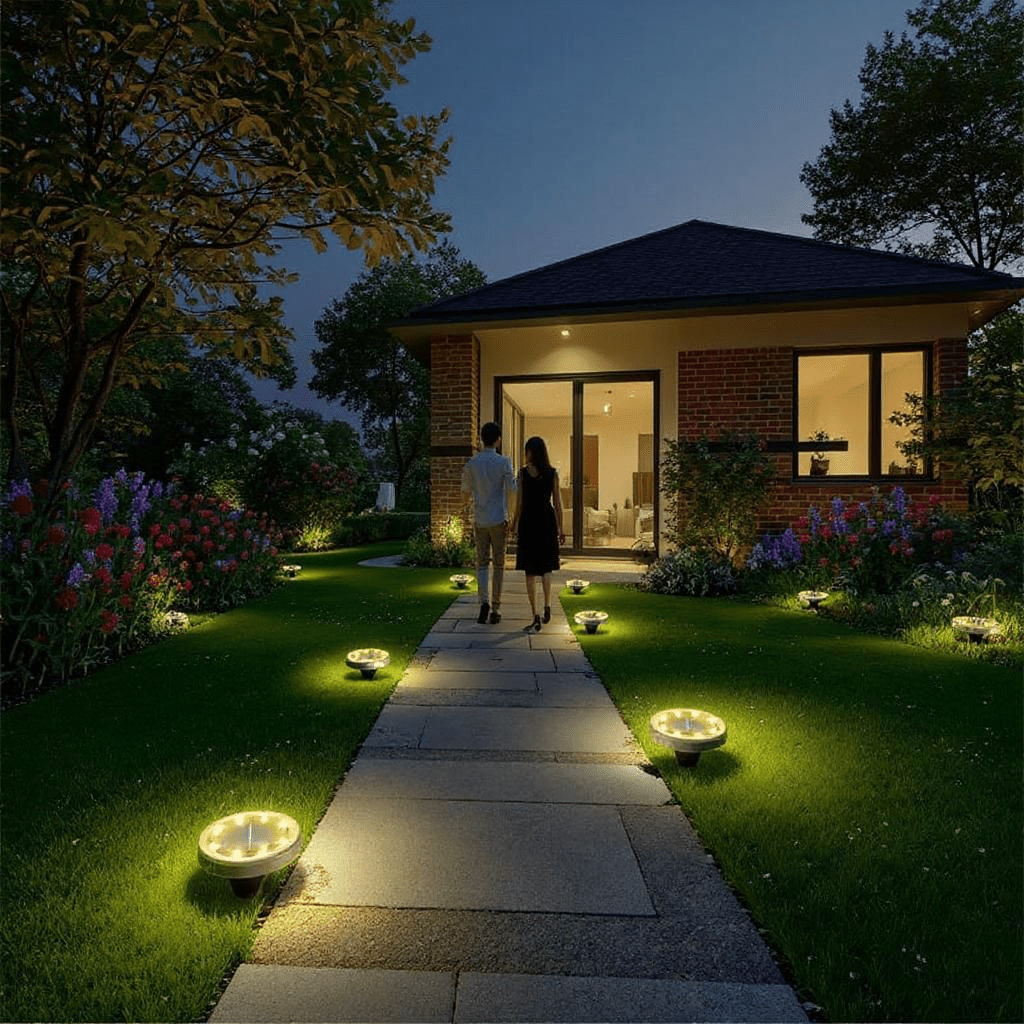4-dijelni set solarnih vrtnih lampi