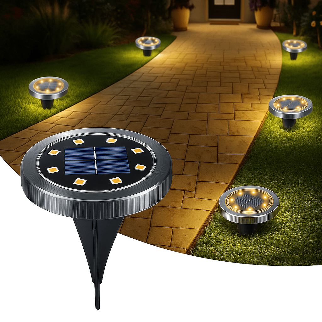 4-dijelni set solarnih vrtnih lampi
