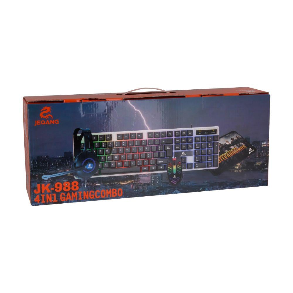 4-u-1 Gaming Komplet (Tastatura, Miš, Slušalice, Podloga)