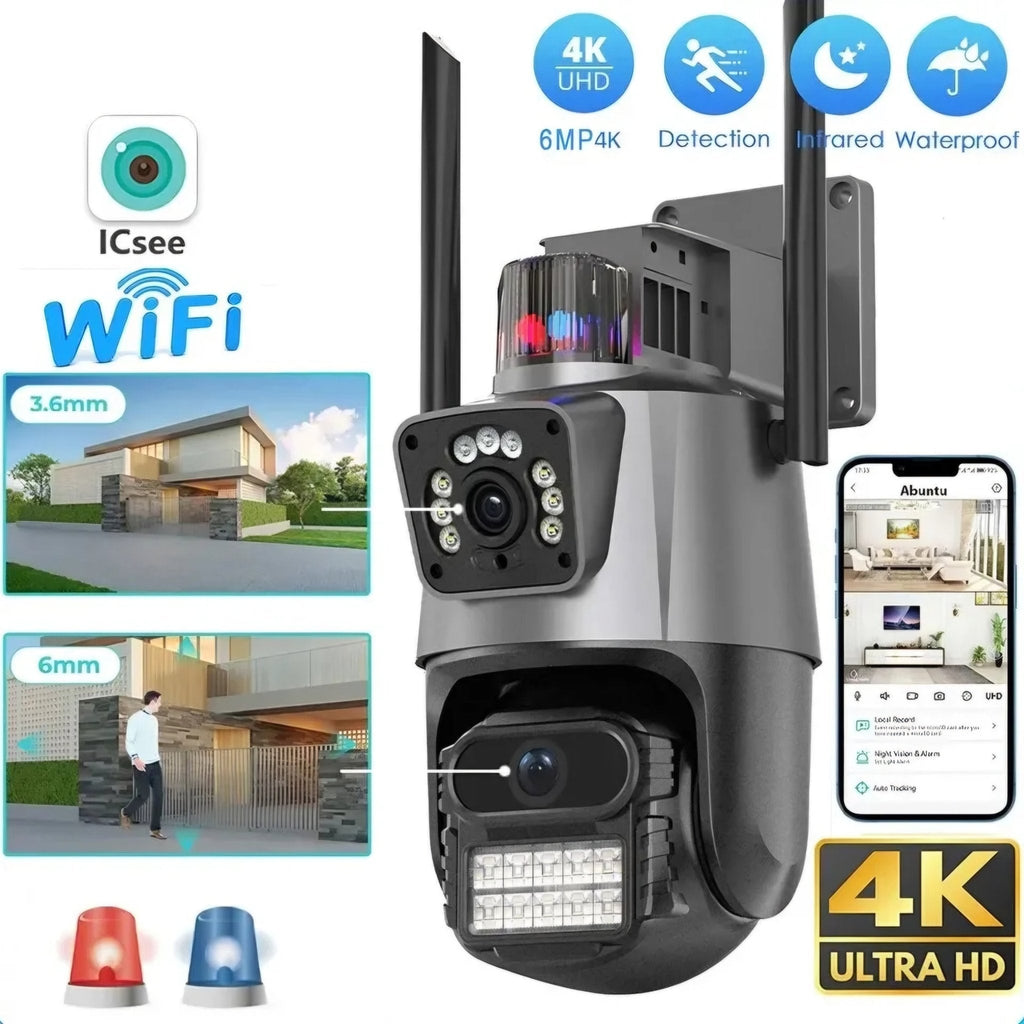 4K 8MP dvostruka WiFi kamera