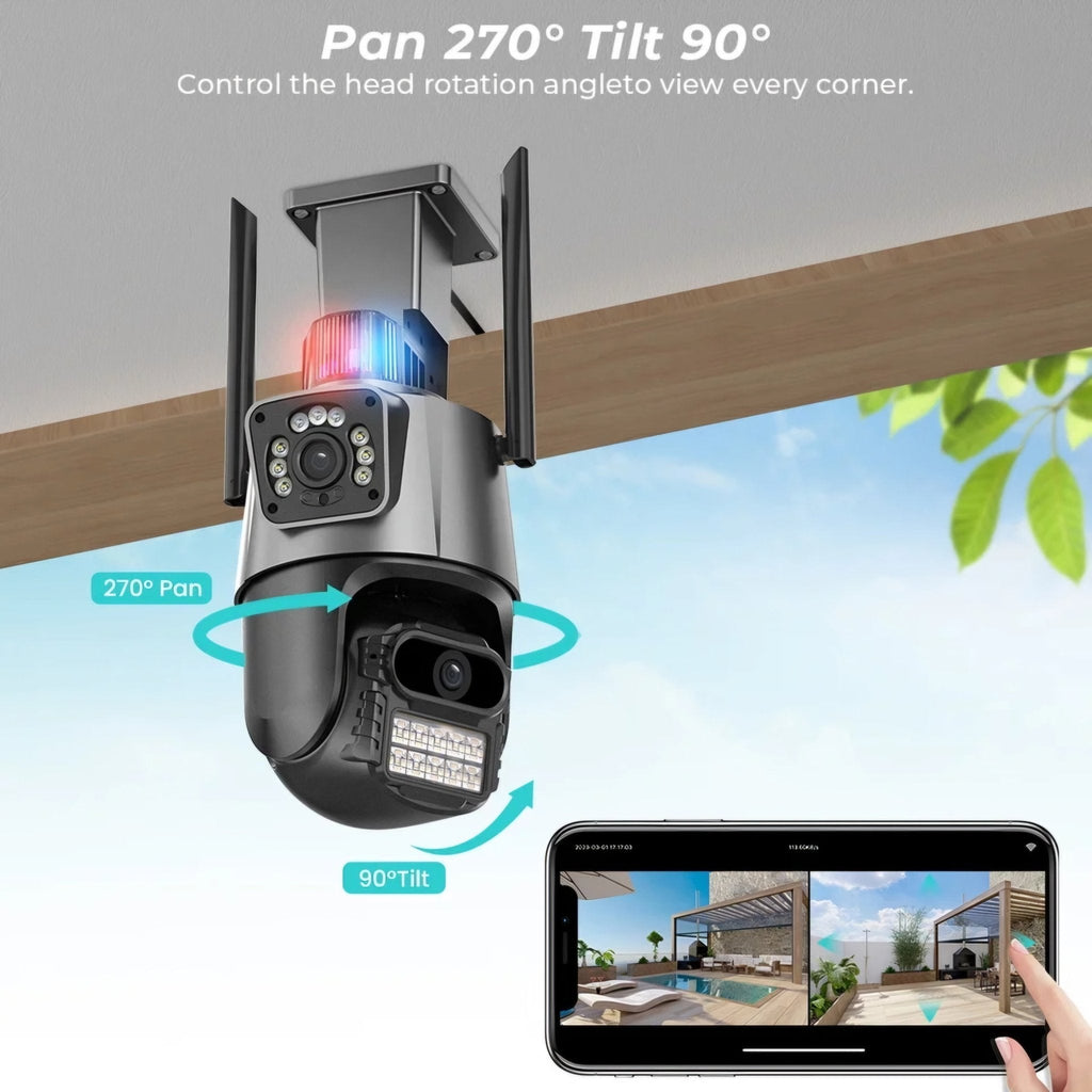 4K 8MP dvostruka WiFi kamera
