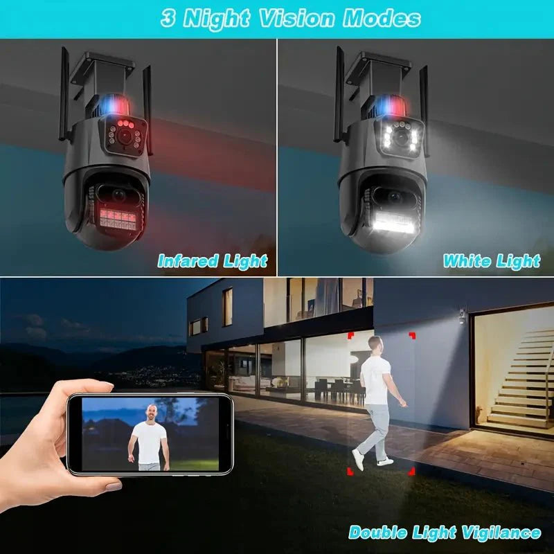 4K 8MP dvostruka WiFi kamera