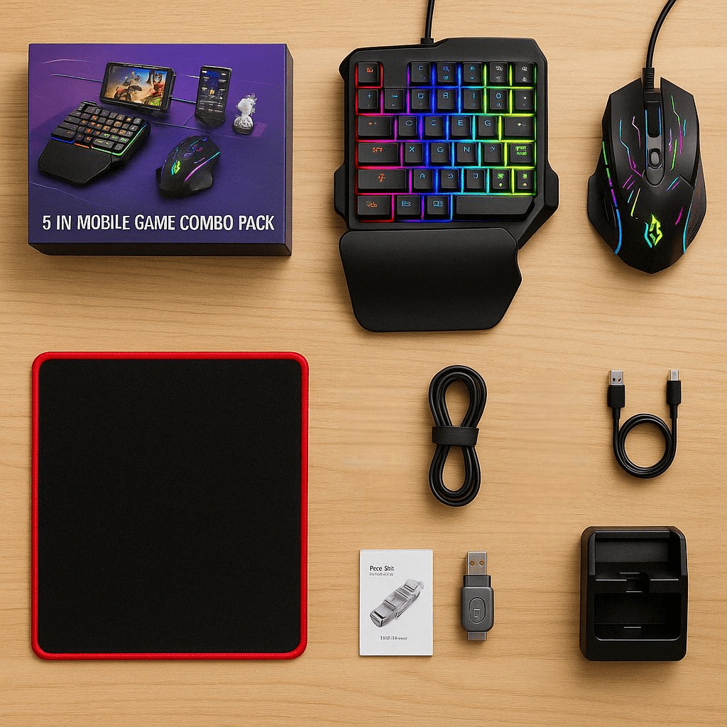 5 u 1 RGB Gaming Set za Mobilne Igrice