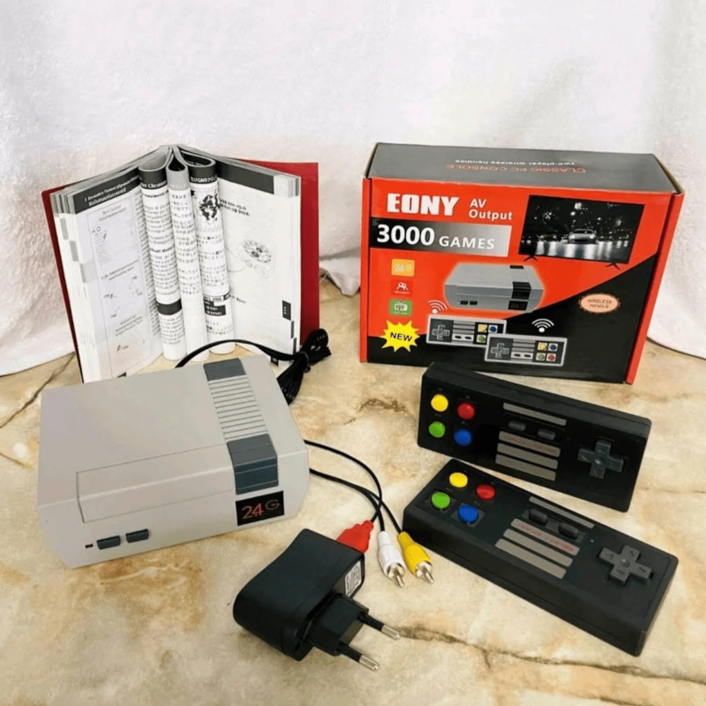 Retro igraća konzola s bežičnim kontrolerima "Eony FC 3000"