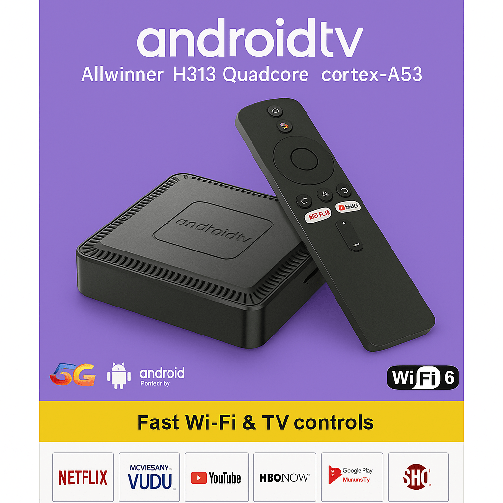Android TV Box H313 Quadcore