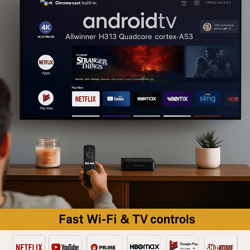 Android TV Box H313 Quadcore
