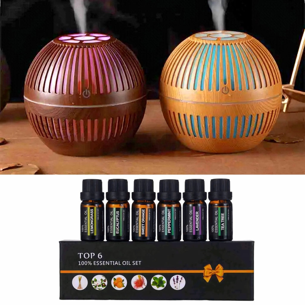 Aroma Difuzor 200 ml + GRATIS Set Eteričnih Ulja