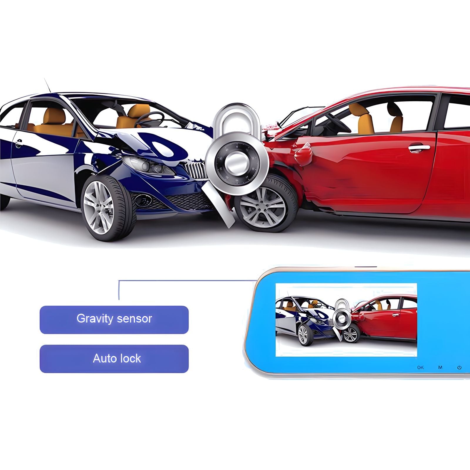 Auto DVR s dvostrukom kamerom