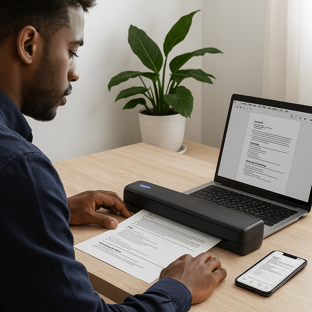 Bežični Prijenosni Printer A4 Formata