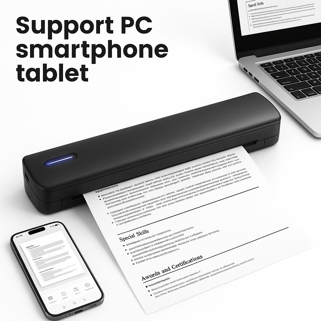 Bežični Prijenosni Printer A4 Formata