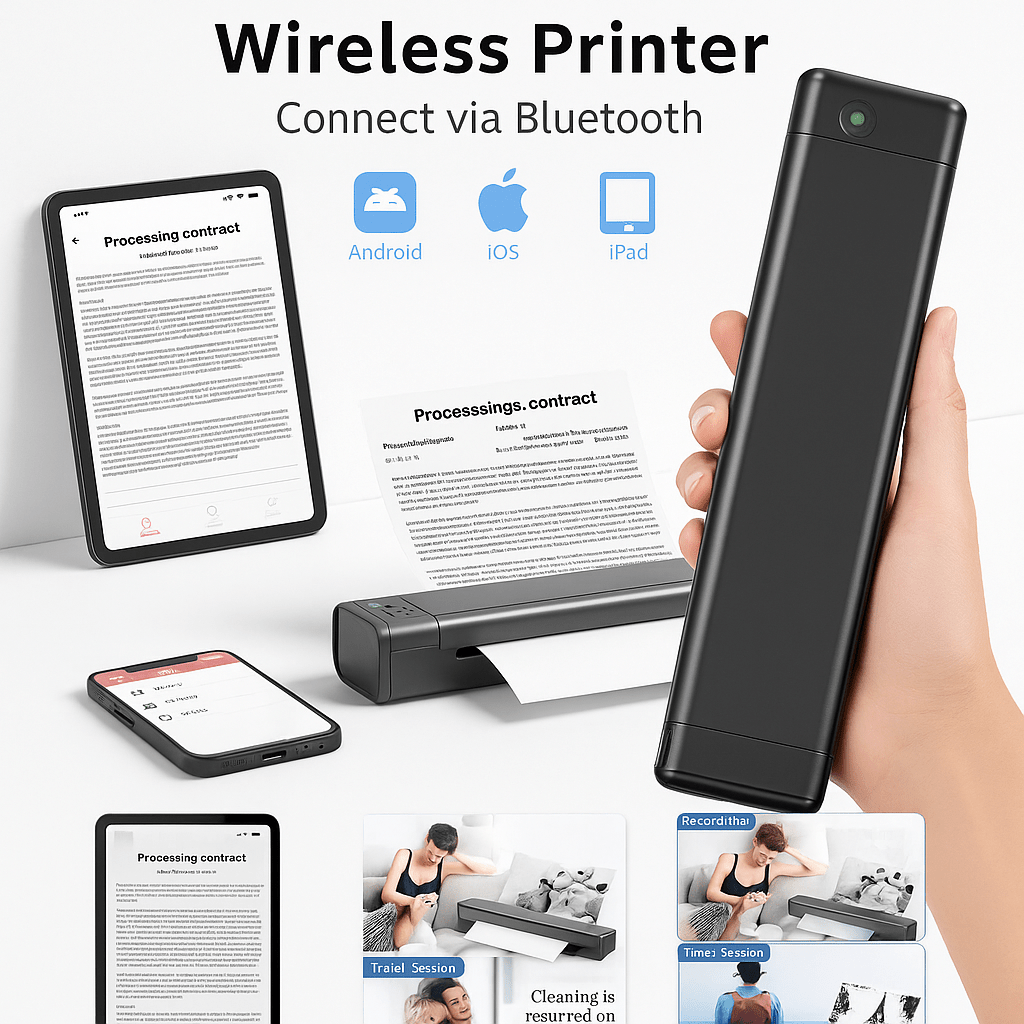 Bežični Prijenosni Printer A4 Formata