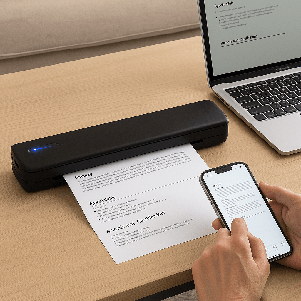 Bežični Prijenosni Printer A4 Formata