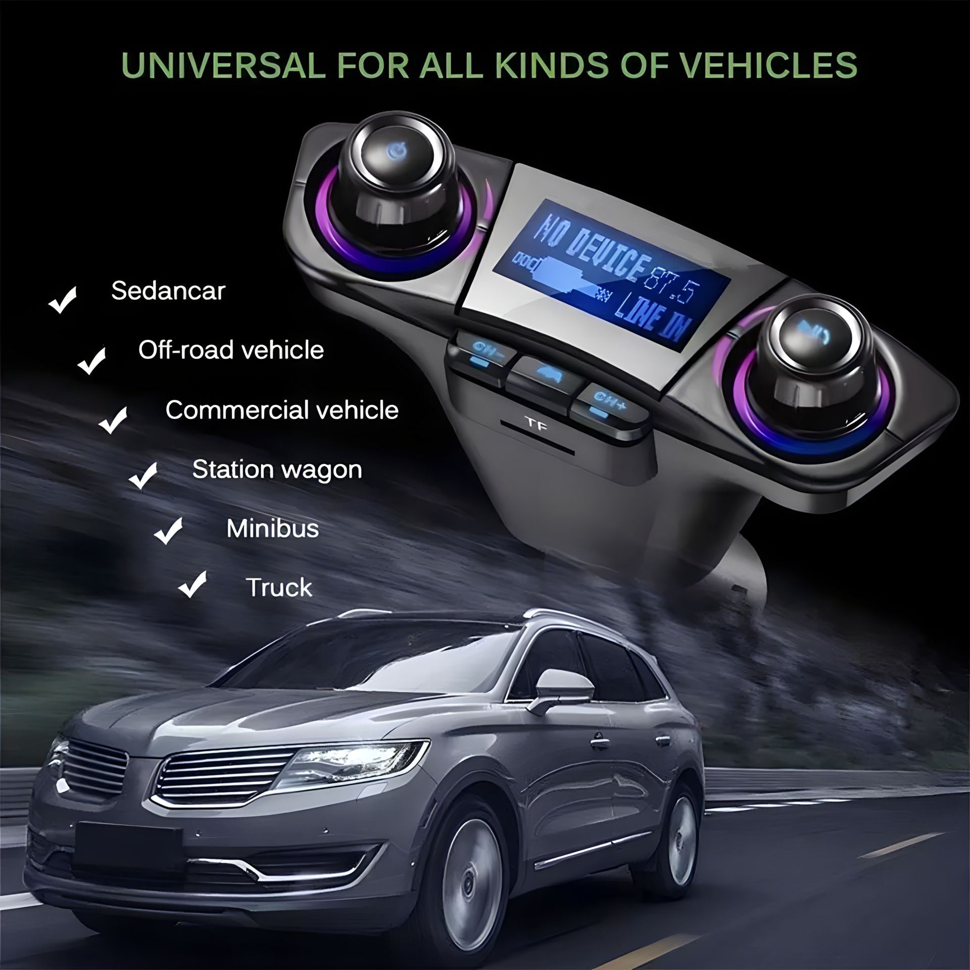 Bluetooth FM transmiter i MP3