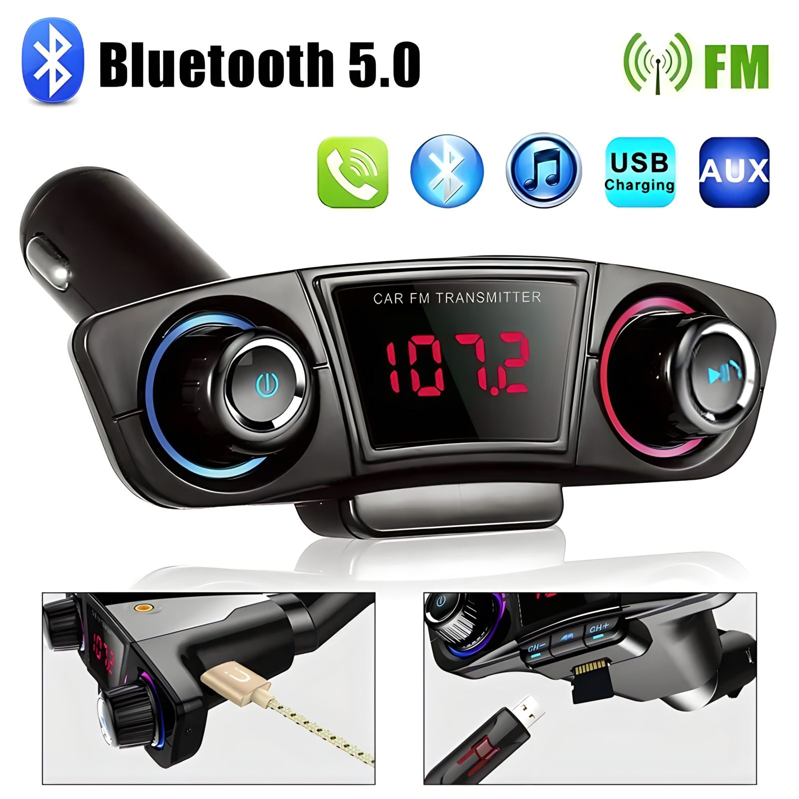 Bluetooth FM transmiter i MP3