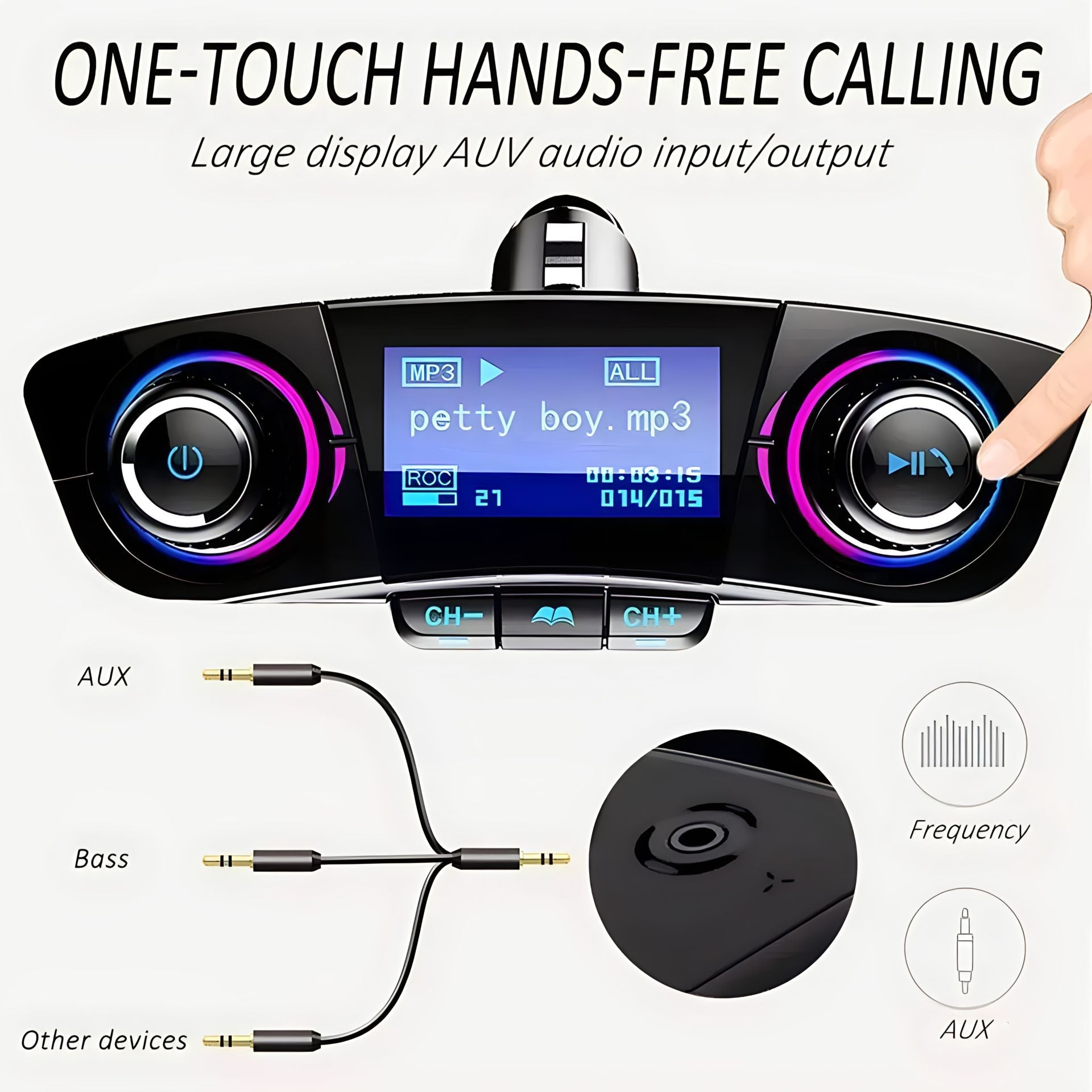 Bluetooth FM transmiter i MP3
