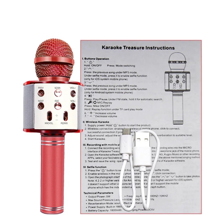 Bluetooth karaoke mikrofon