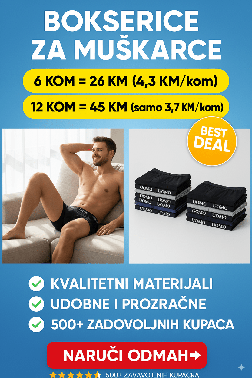 Bokserice Uomo 6 i 12 komada