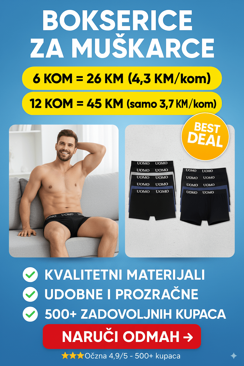 Bokserice Uomo 6 i 12 komada