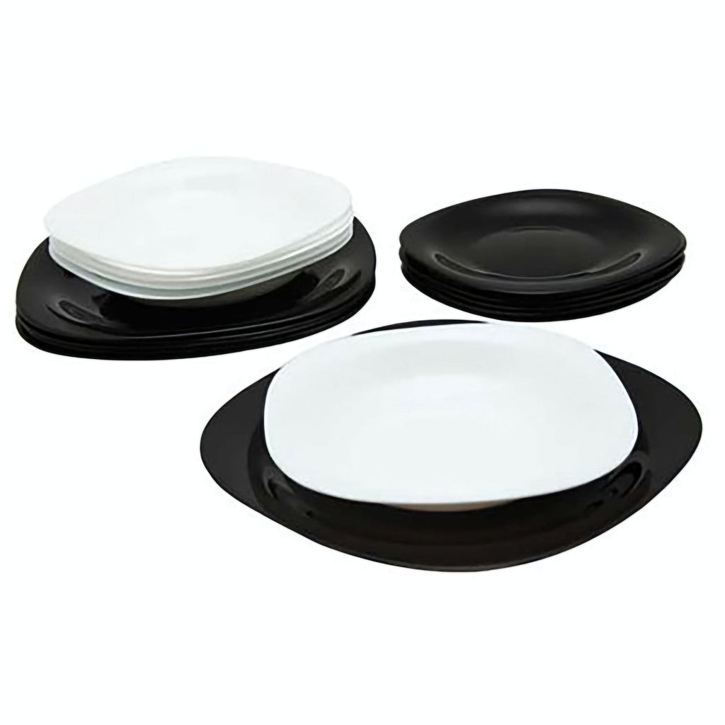 Crno-Bijeli Arcopal Set Posuđa 18/1