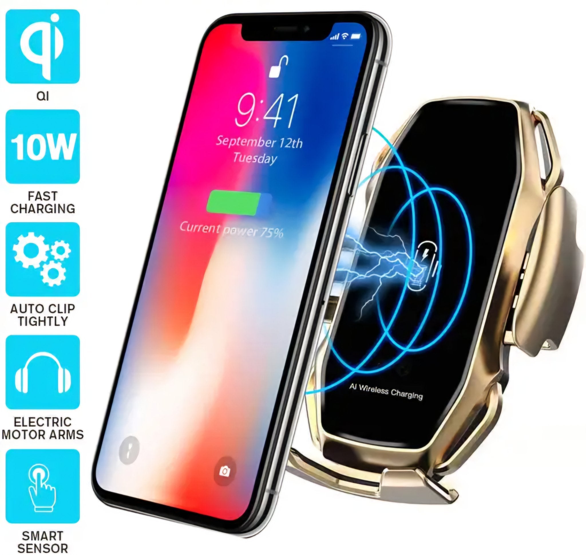 Držač i bežični punjač za mobitel