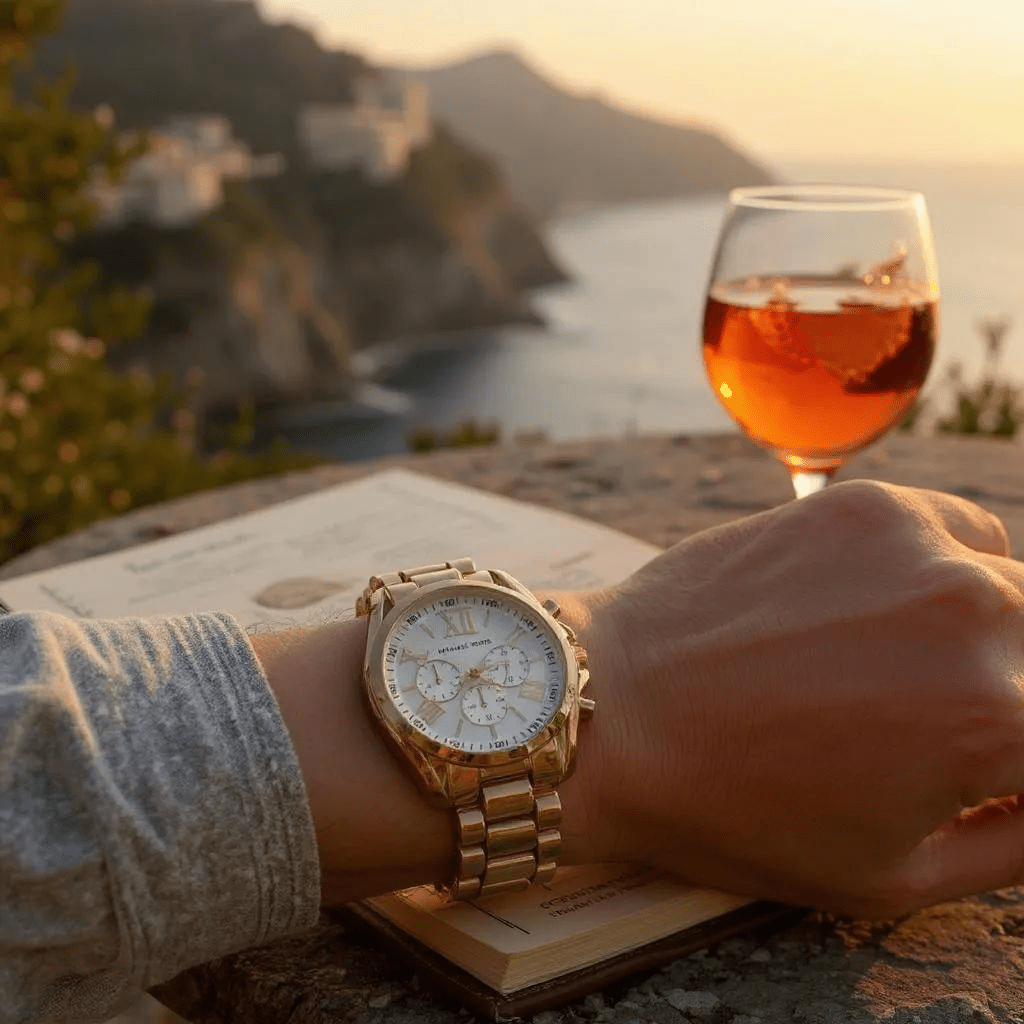 Elegantni Zlatni Kronograf – Sat