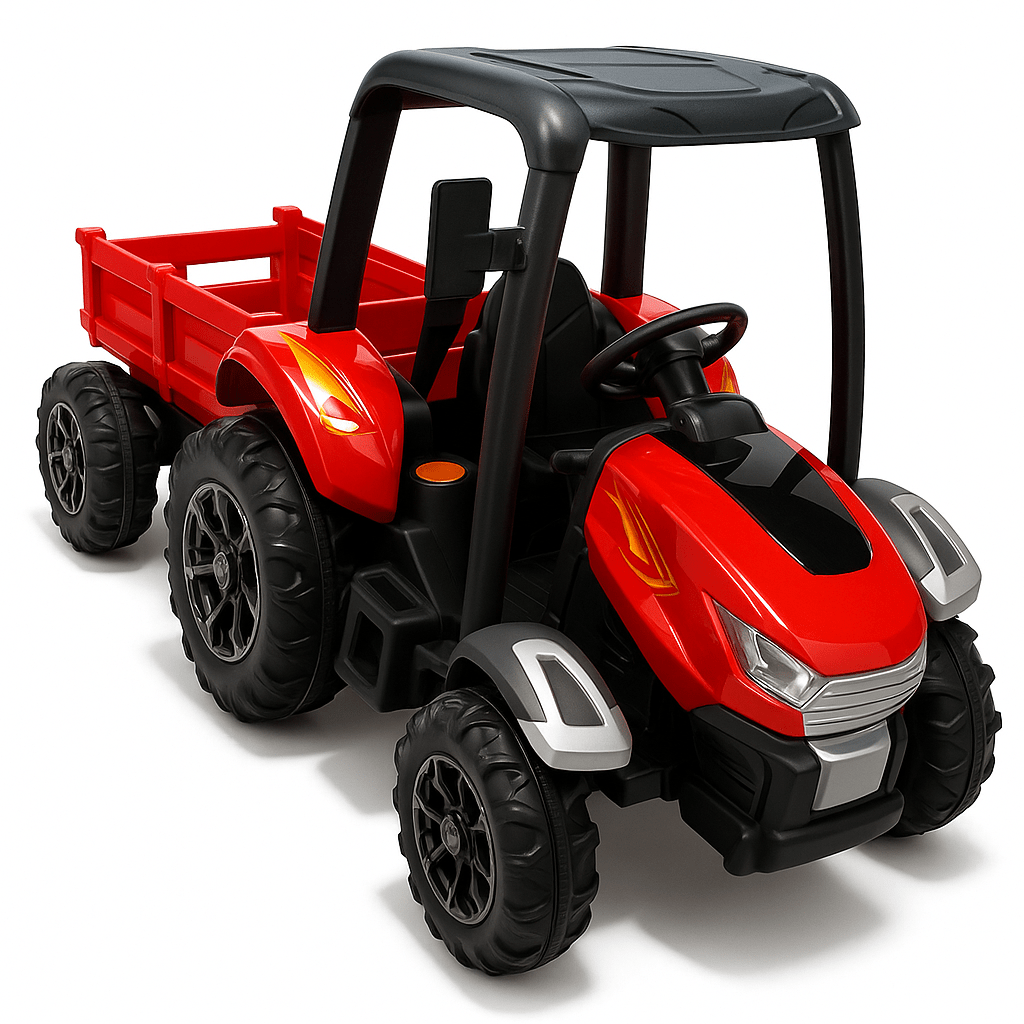 Električni Dječji Traktor s Prikolicom 4x4