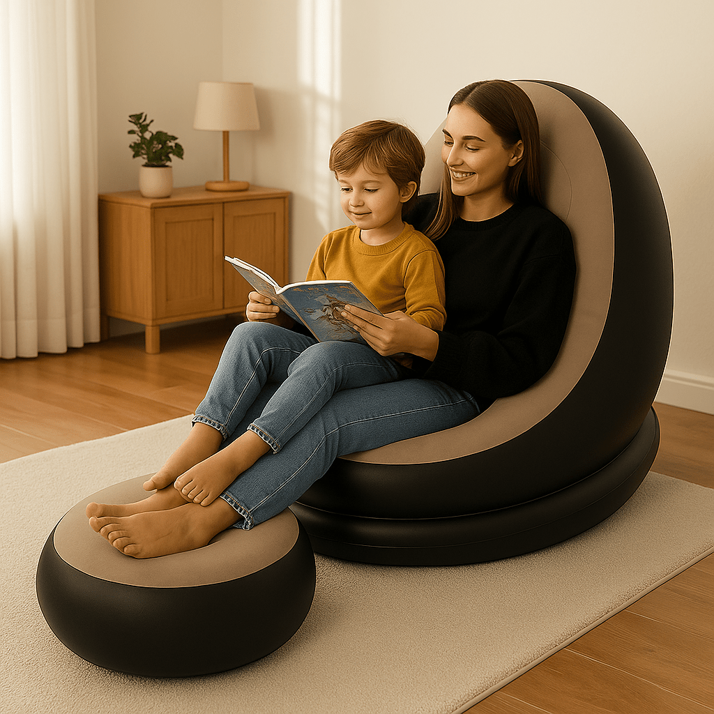 Fotelja s Tabureom na Napuhavanje