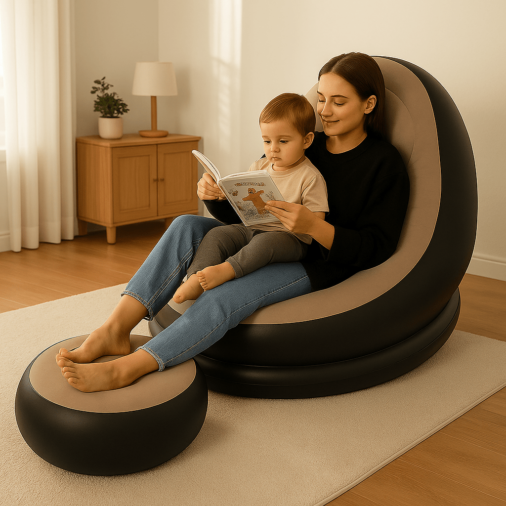 Fotelja s Tabureom na Napuhavanje