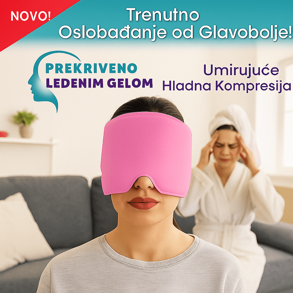 Gel Ledena Maska za Glavobolju