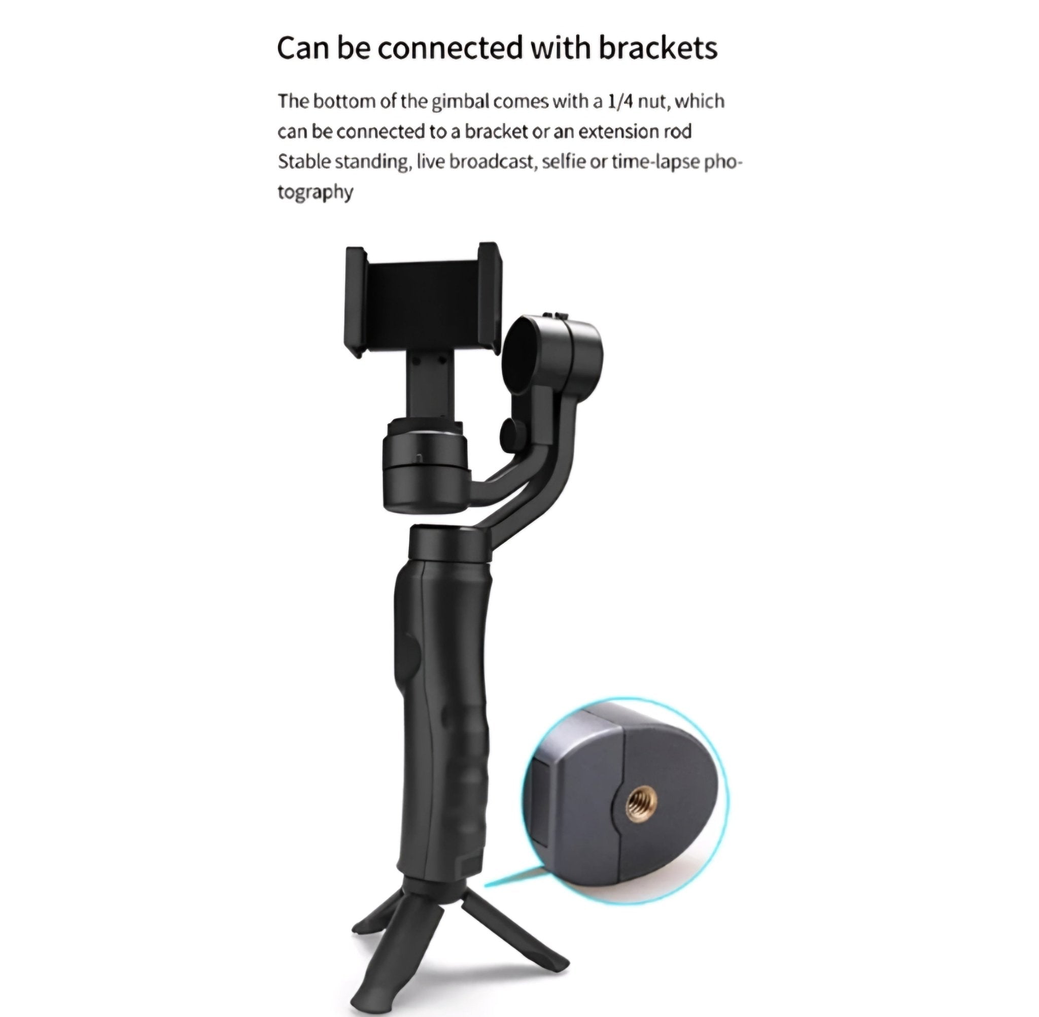 Gimbal Stabilizator za Pametne Telefone s 3-osi