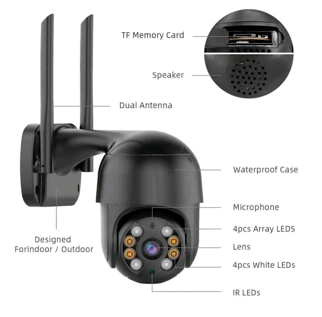 IcSee Wi-Fi kamera 8 MP