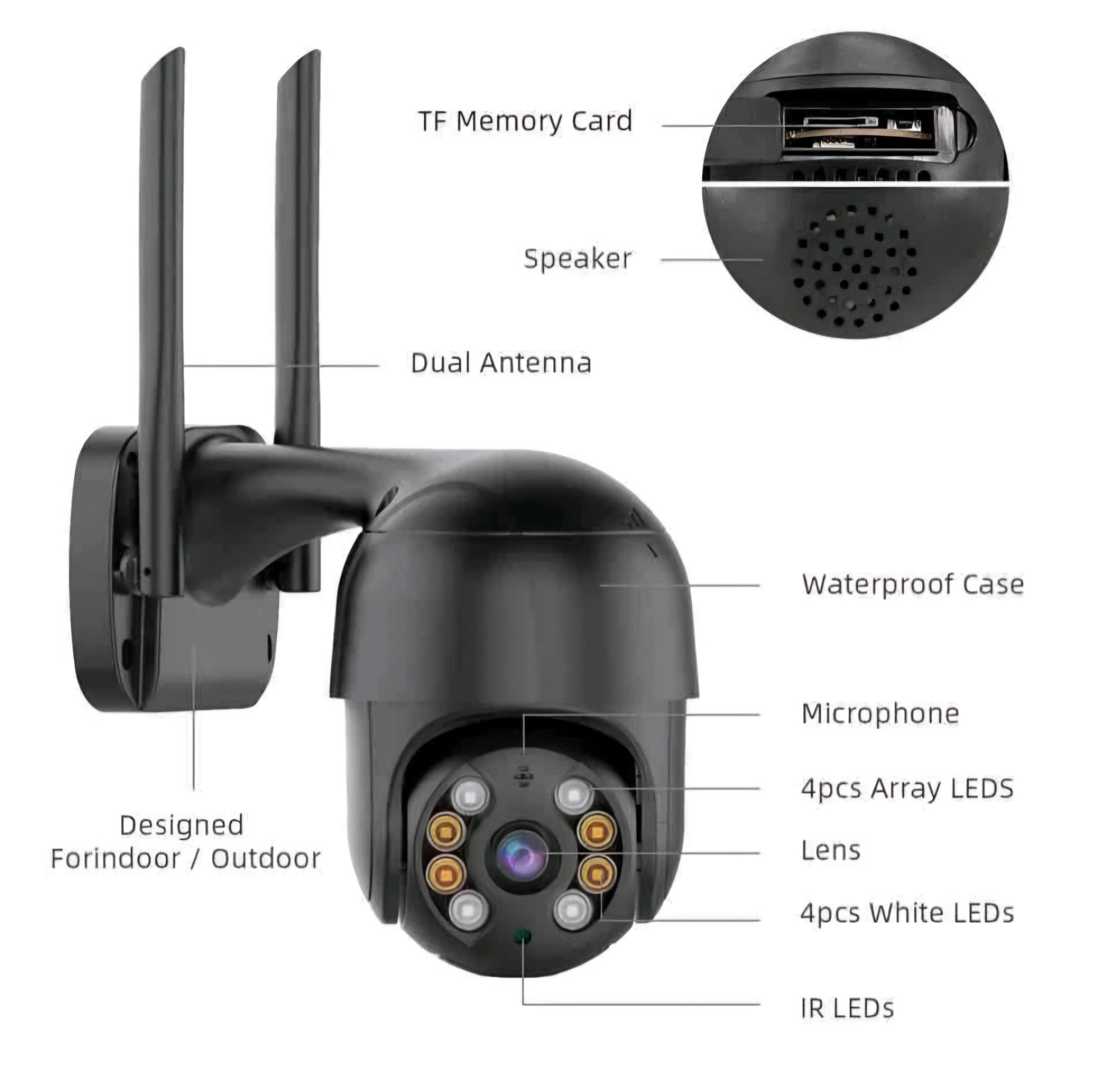 IcSee Wi-Fi kamera 8 MP