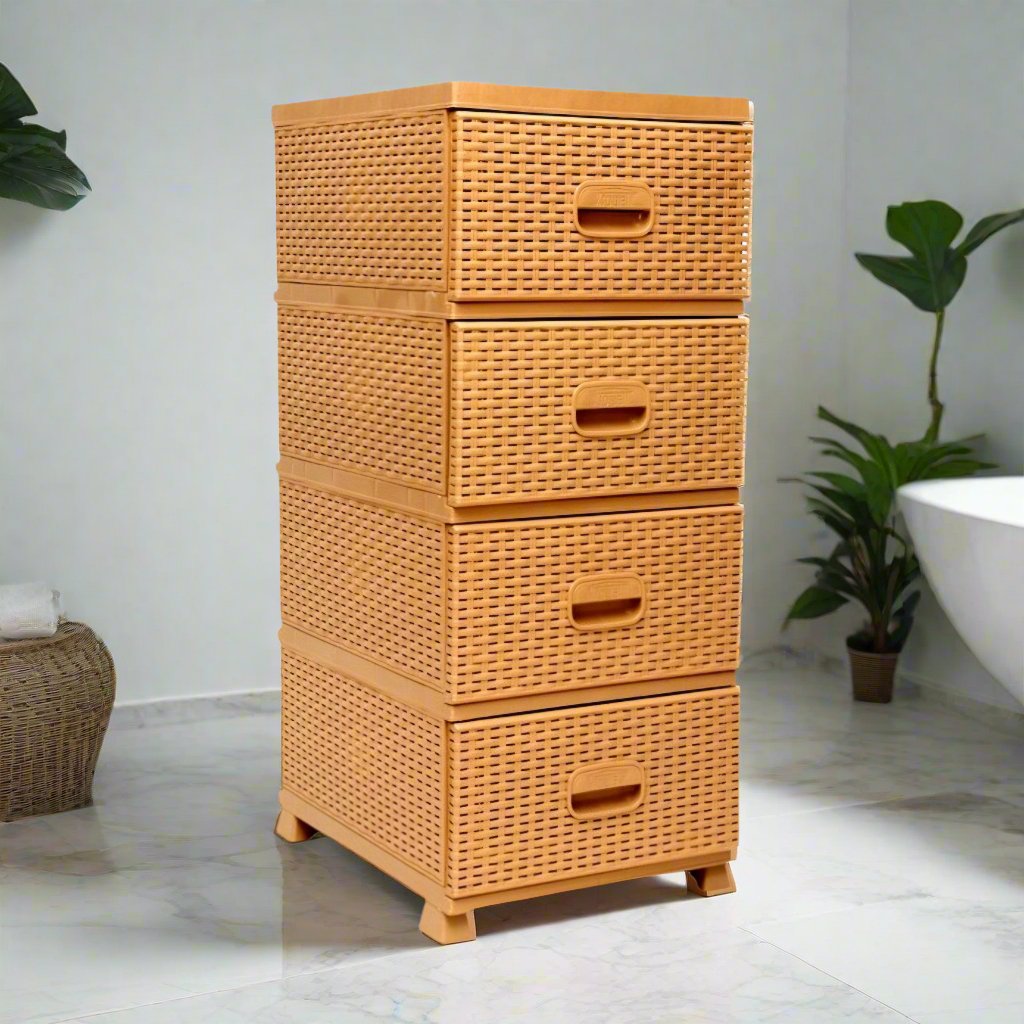 Komoda ratan s 4 ladice