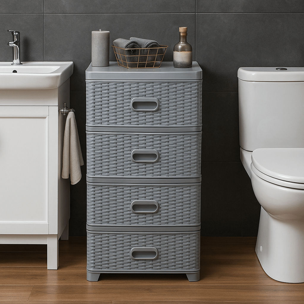 Komoda ratan s 4 ladice