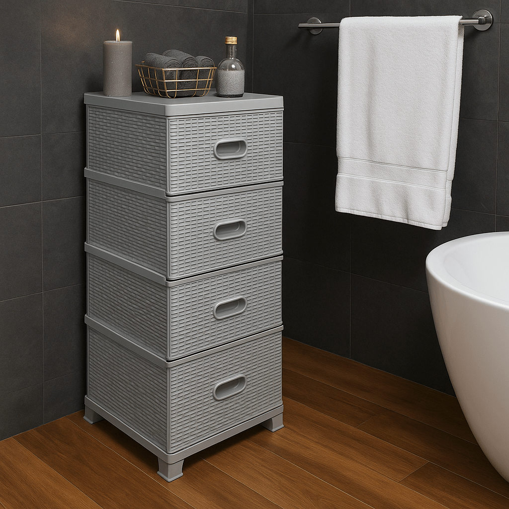 Komoda ratan s 4 ladice