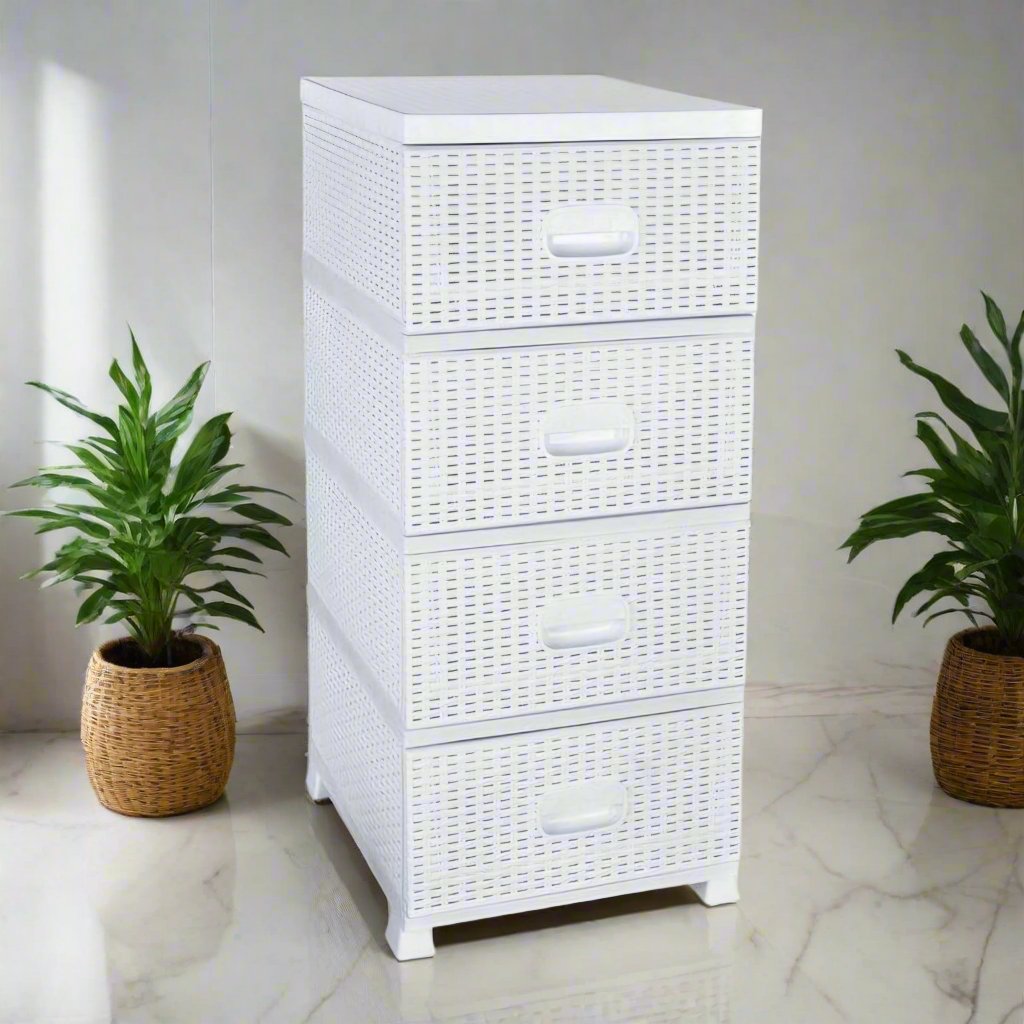 Komoda ratan s 4 ladice