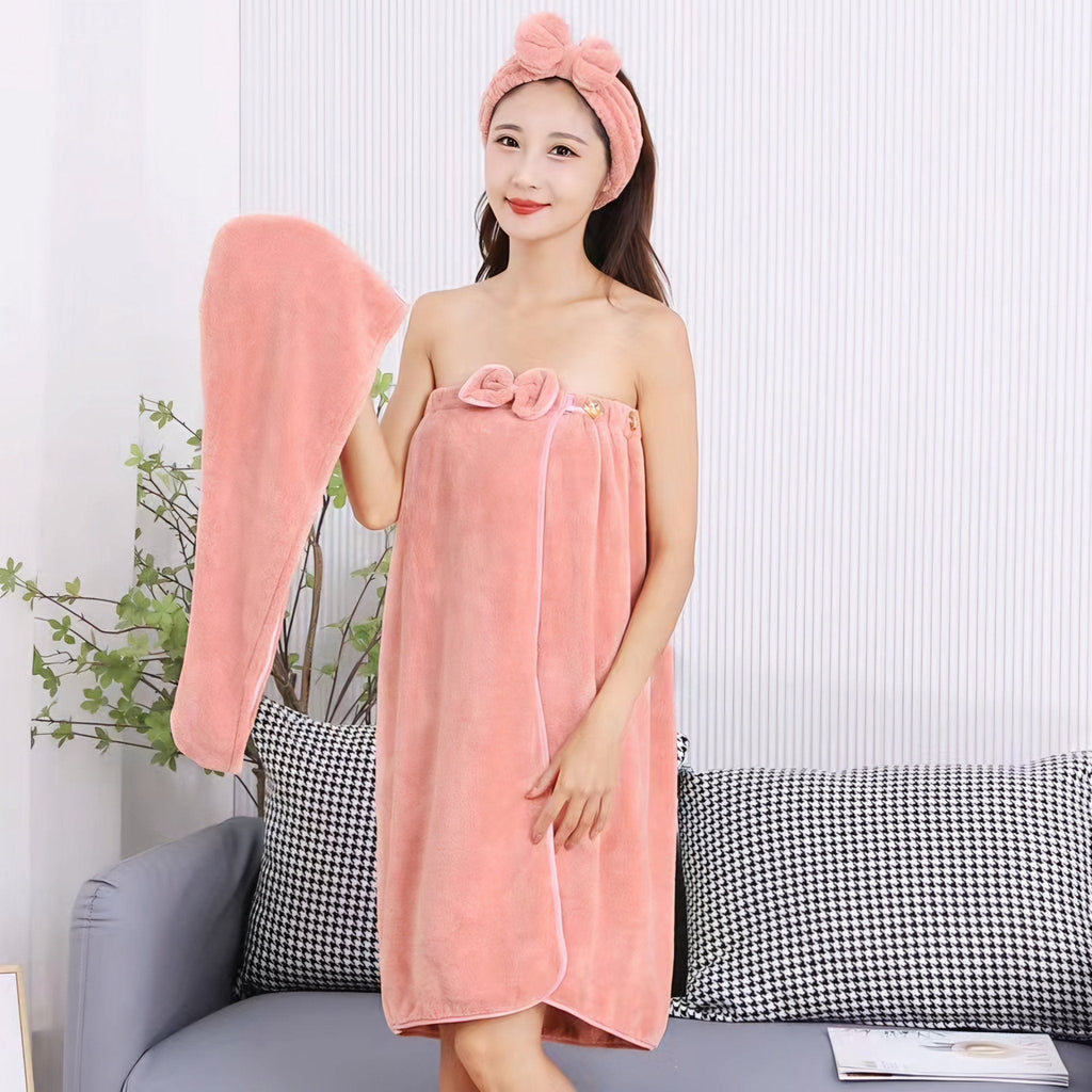 Kupaonski ogrtač sa turbanom