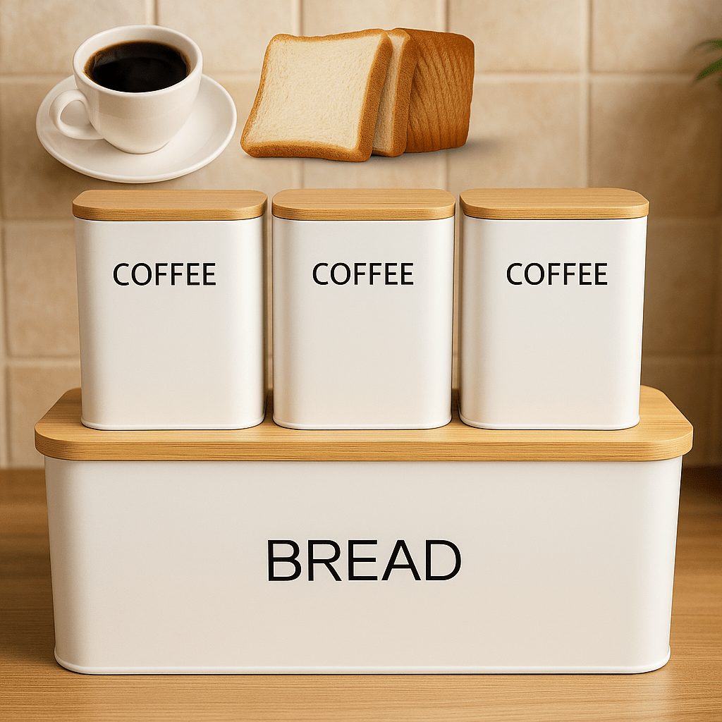 Kutija za kruh s setom posuda