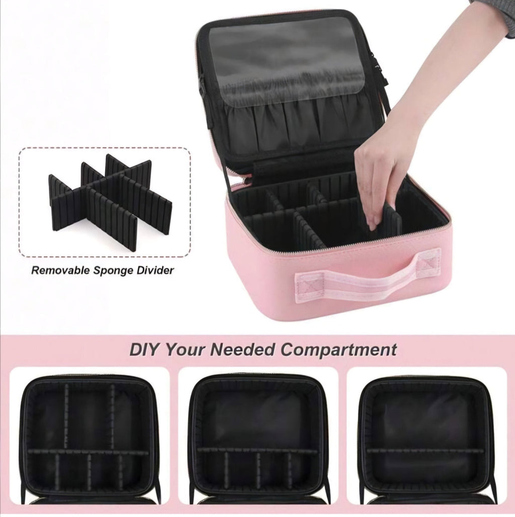 LED Kozmetičko Ogledalo sa Torbicom za Šminku