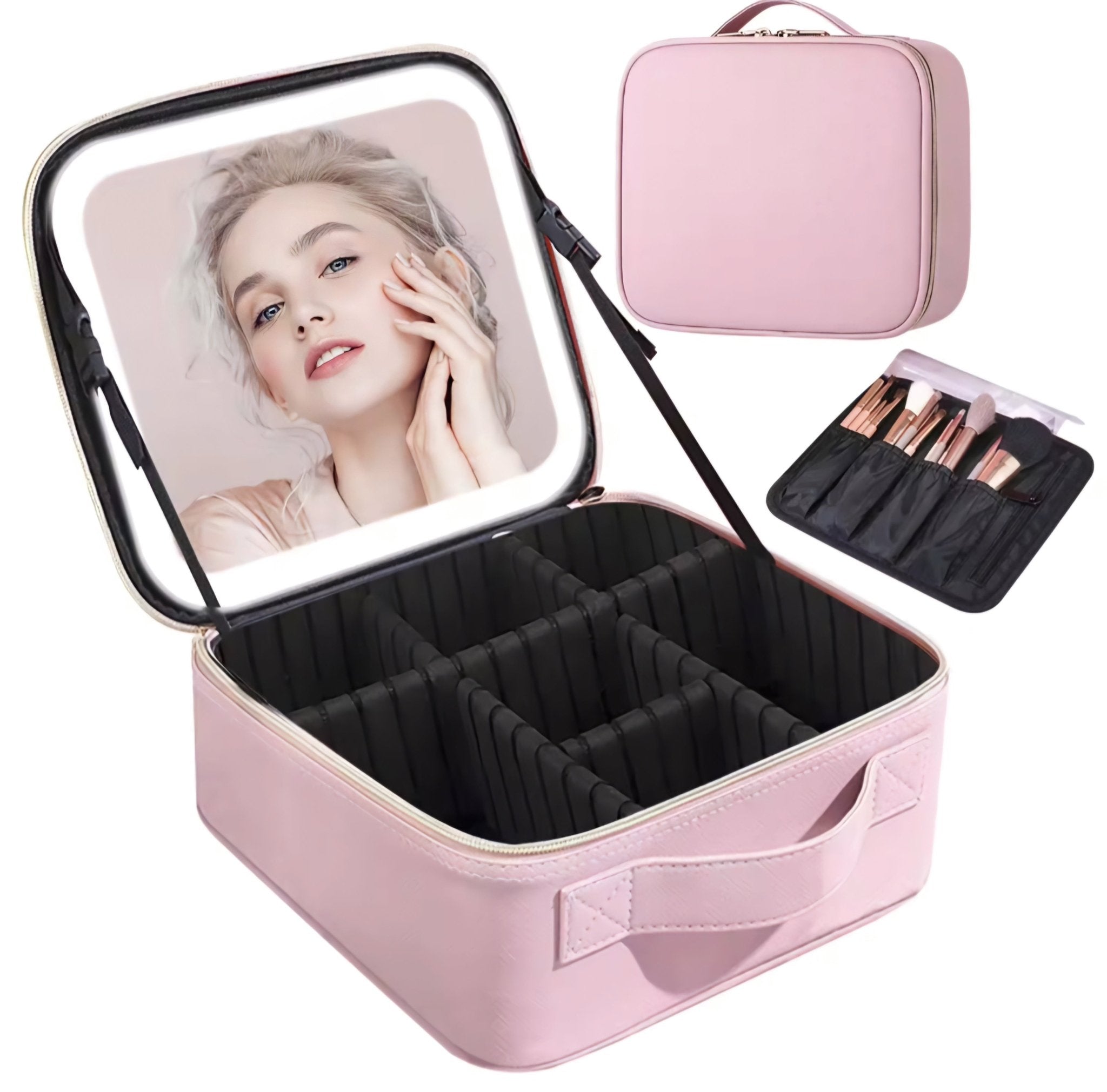 LED Kozmetičko Ogledalo sa Torbicom za Šminku