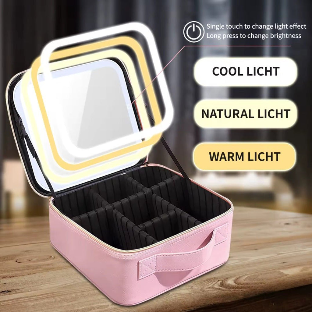 LED Kozmetičko Ogledalo sa Torbicom za Šminku