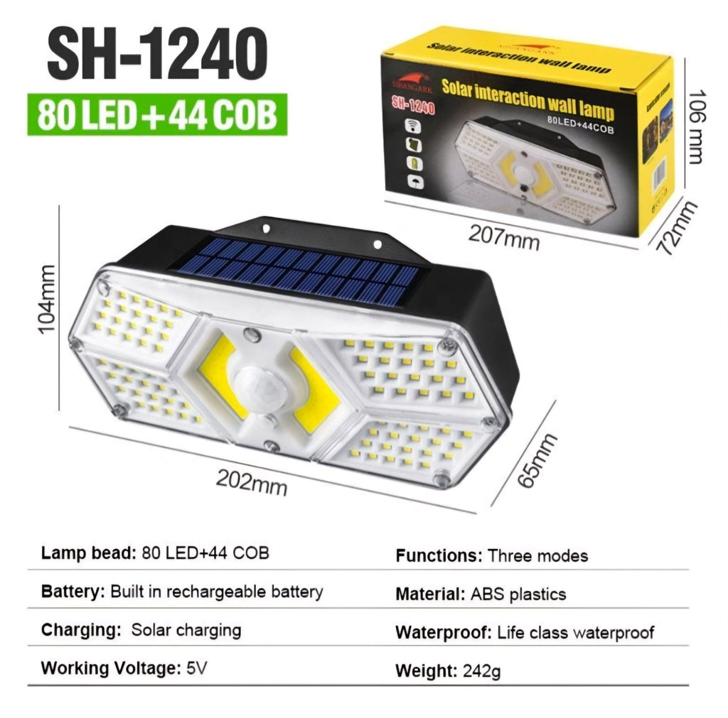 LED Solarna Zidna Lampa SH-1240