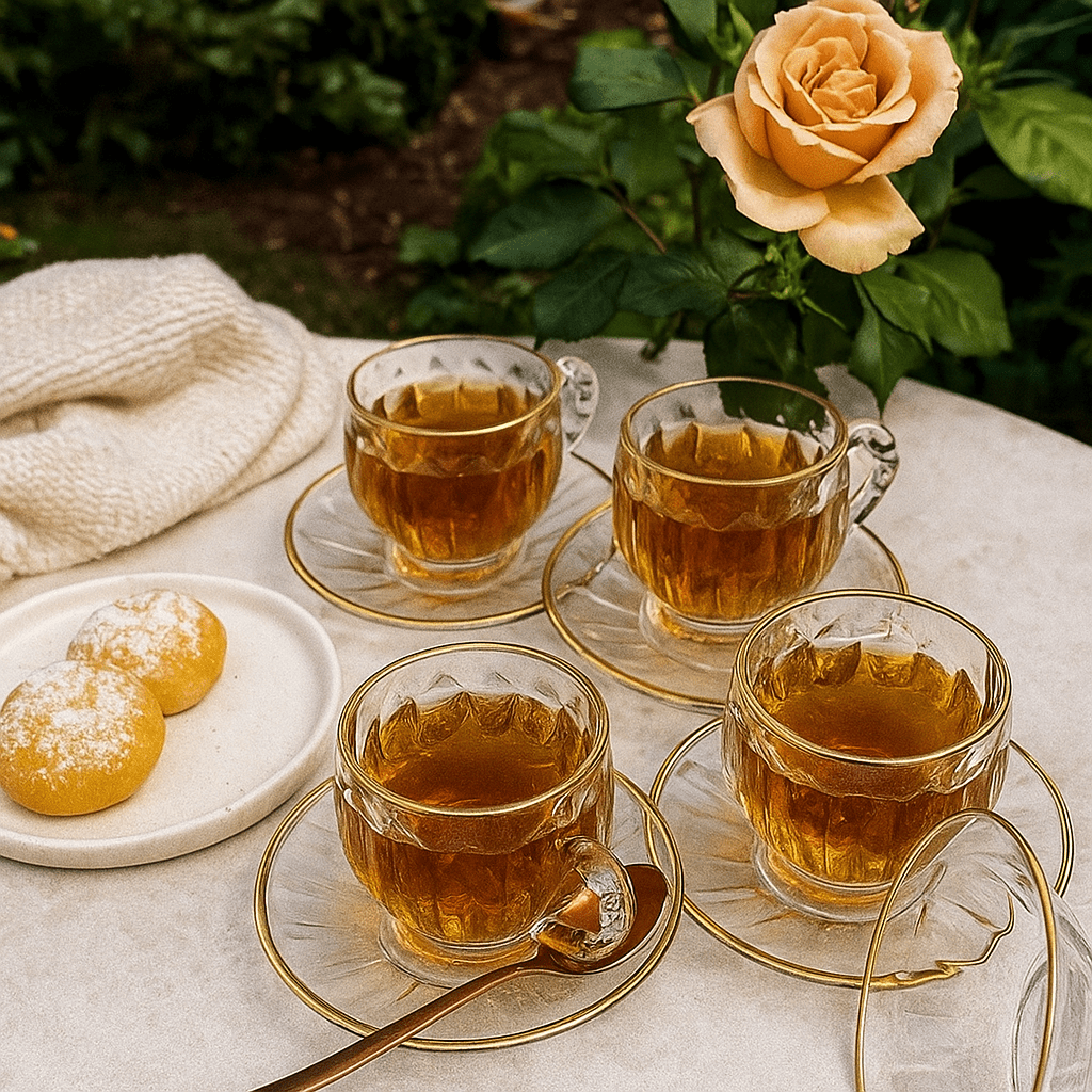 Luksuzni Set Staklenih Šolja