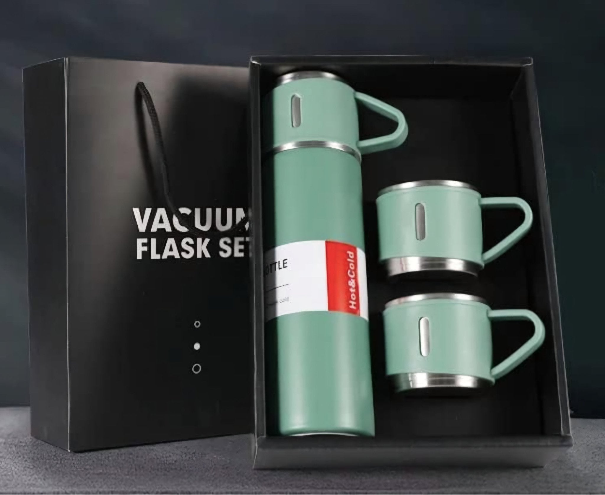 Luksuzni Termos Set – 3 Šolje + Boca